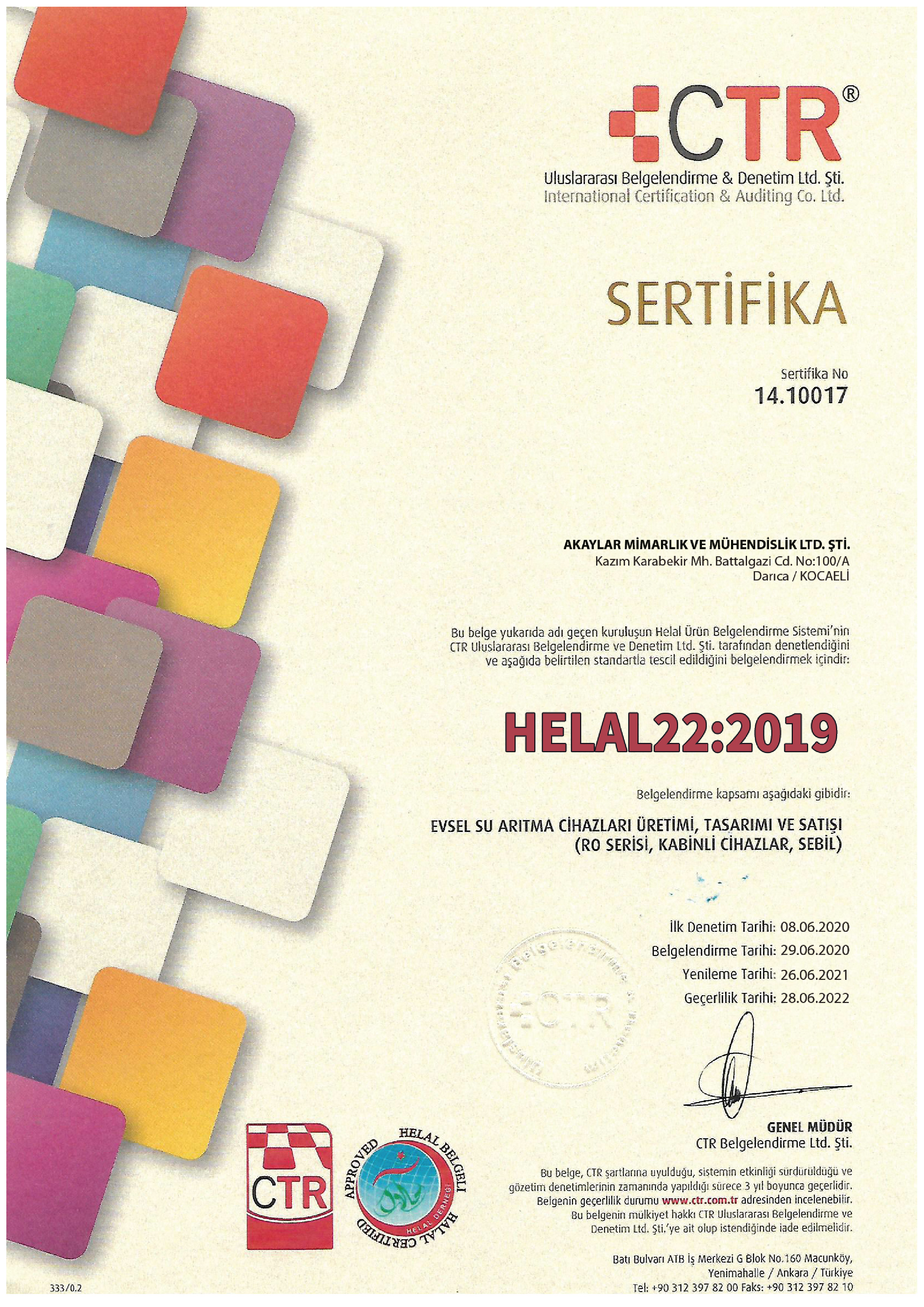 Marmara Arıtma sertifika 11